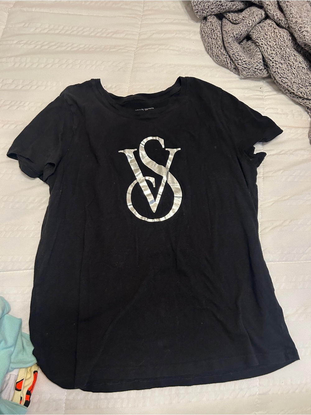 Victoria's Secret Black Logo Tee